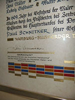 Detail aus der Gr&uuml;ndungsurkunde